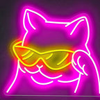Cool Cat Neon Sign