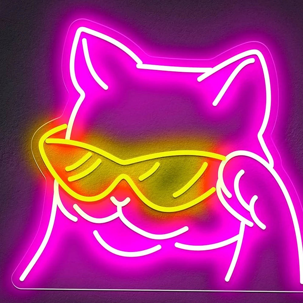 Cool Cat Neon Sign