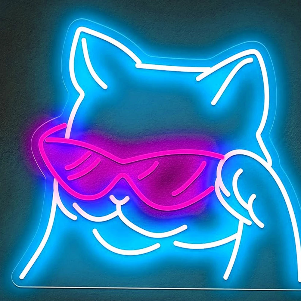 Cool Cat Neon Sign