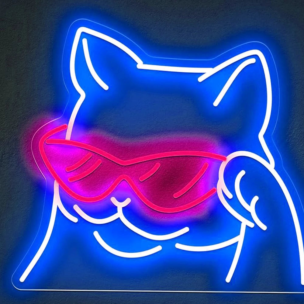 Cool Cat Neon Sign