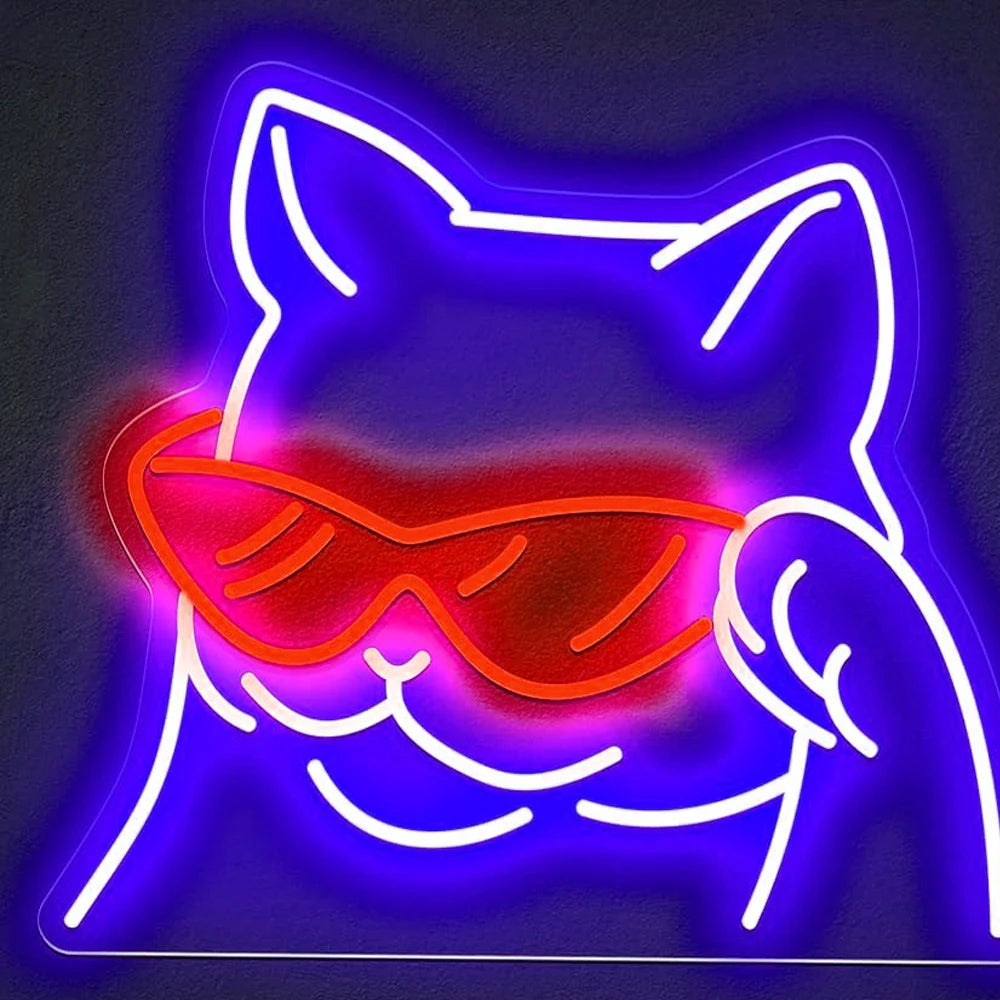 Cool Cat Neon Sign