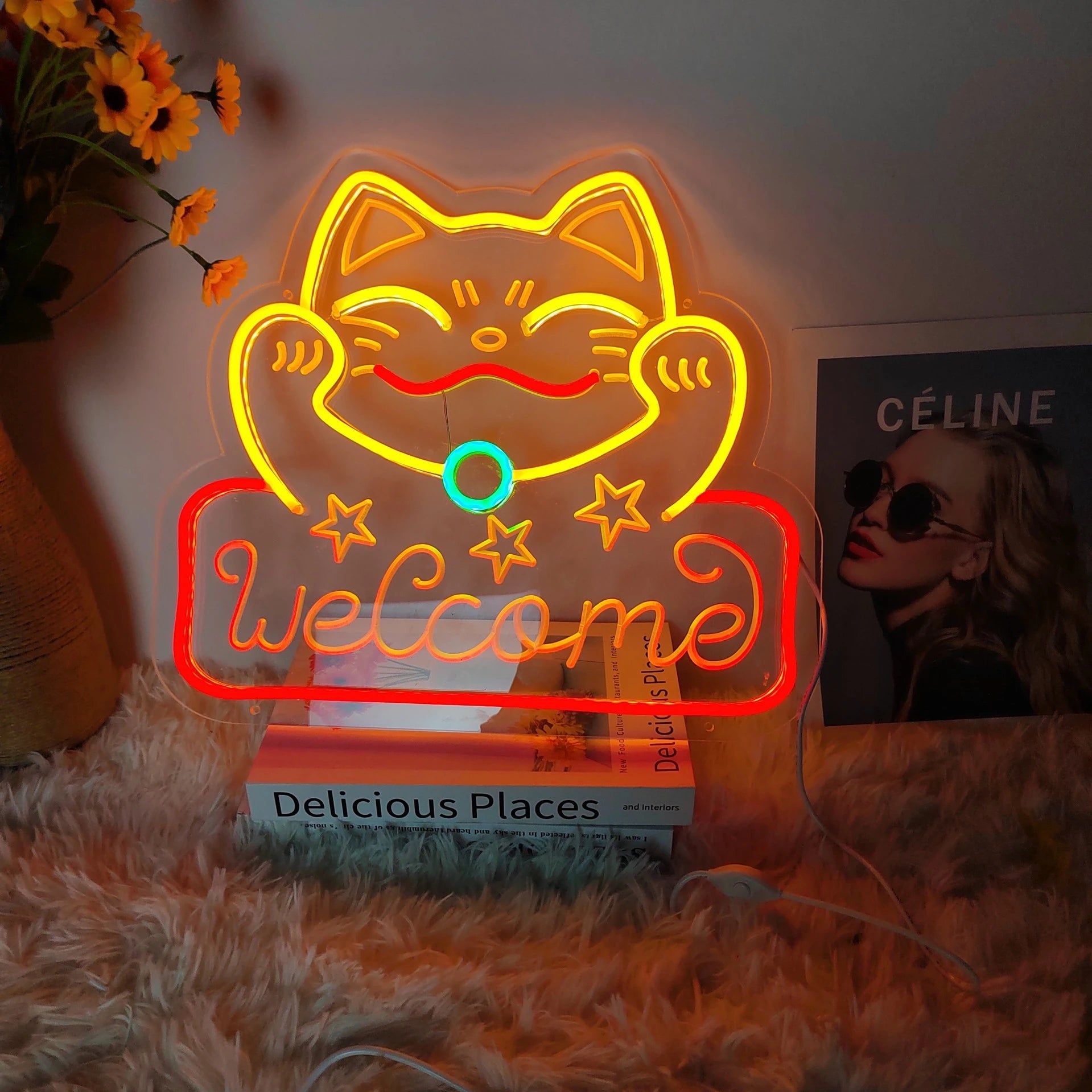 Lucky Cat Neon Sign