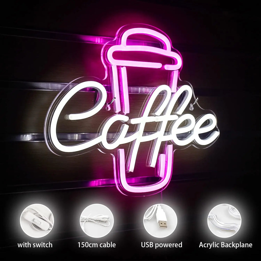Coffee Cup Neon Sign