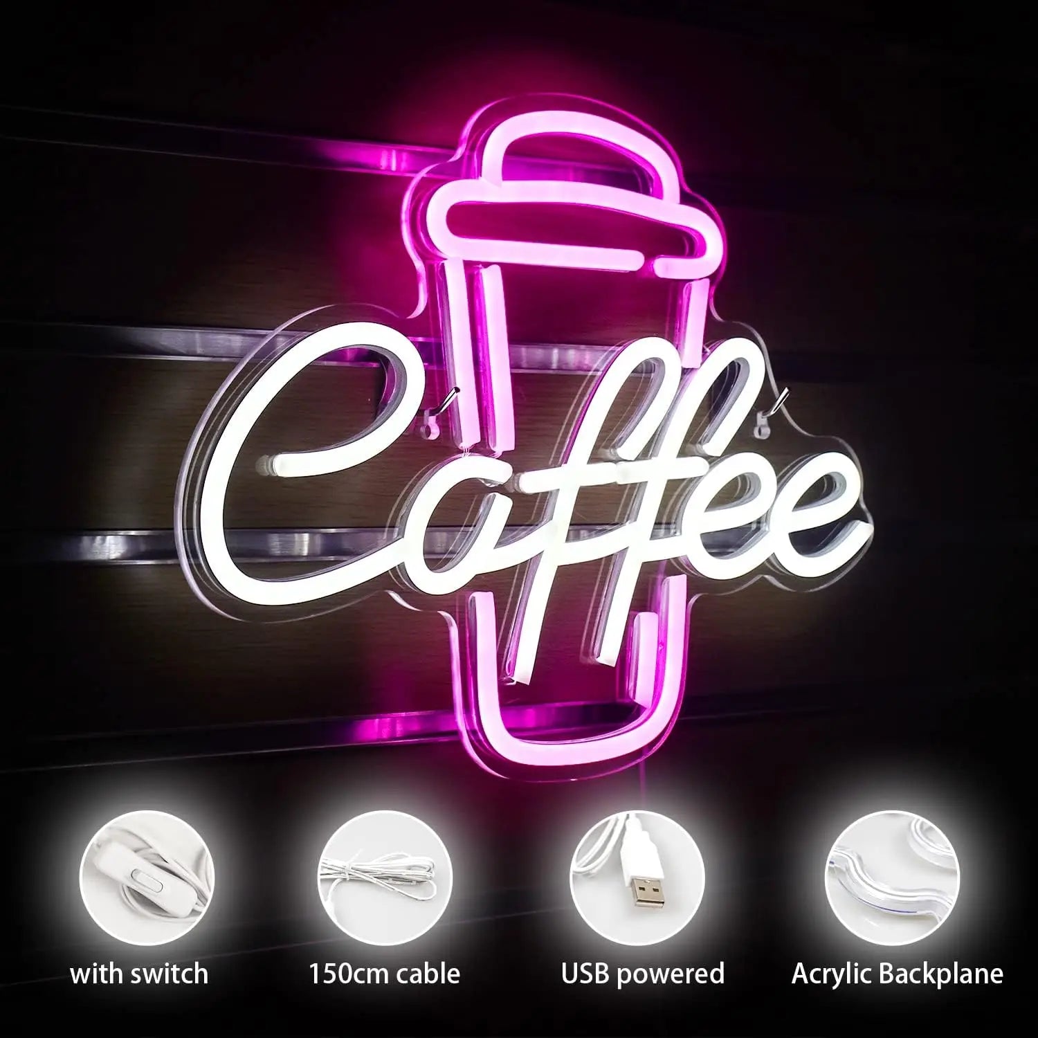 Coffee Cup Neon Sign
