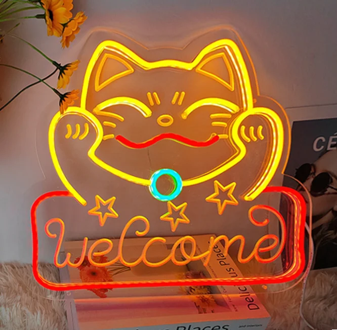 Lucky Cat Neon Sign