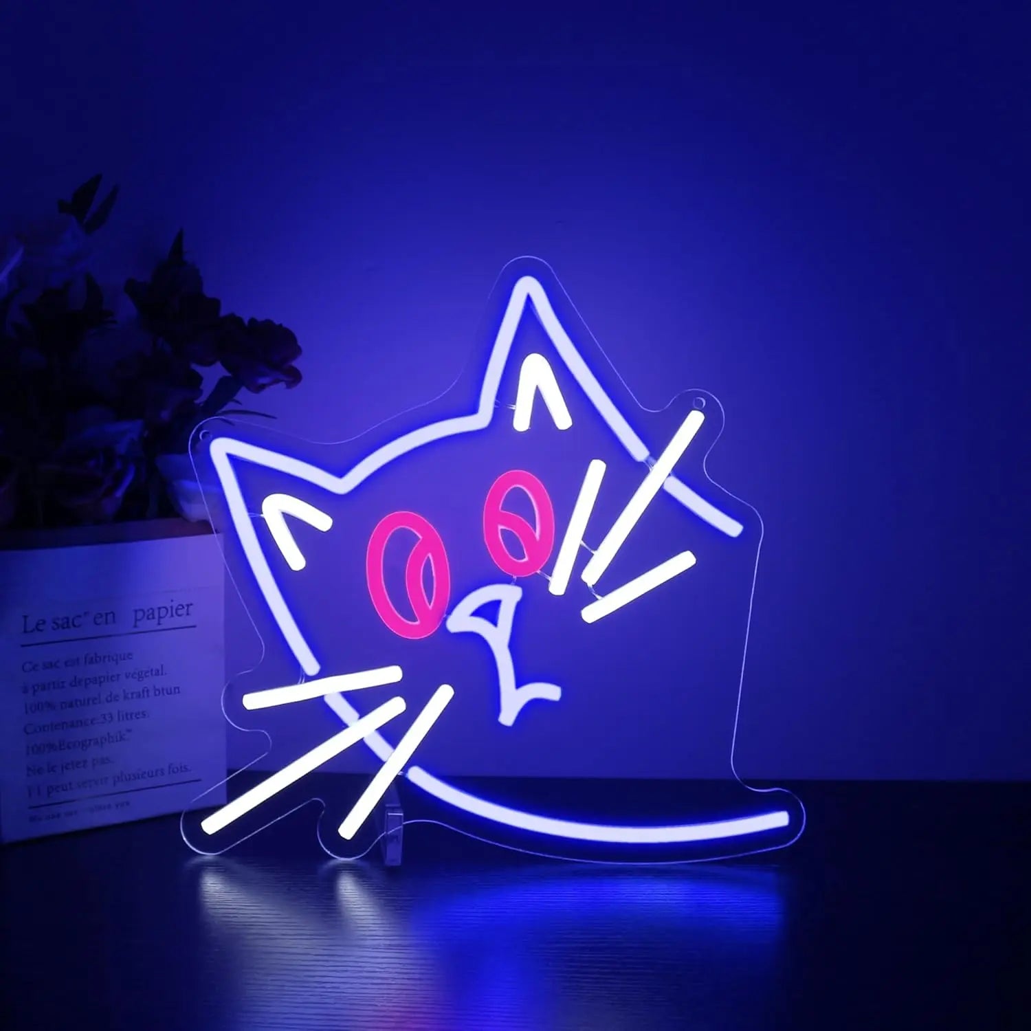 Wacky Cat Neon Sign