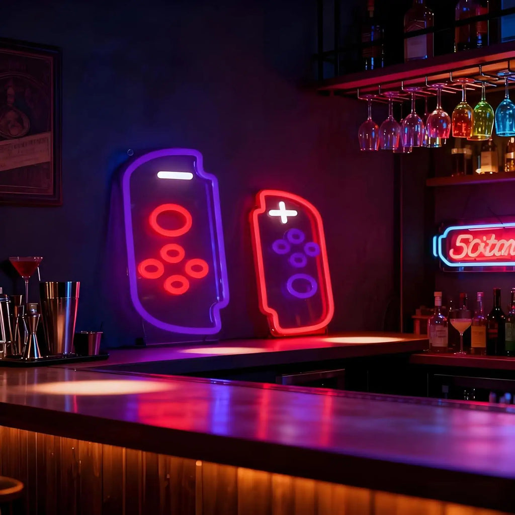 Nintendo Switch Game Pad Neon Sign