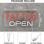 Tattoo Open Neon Sign
