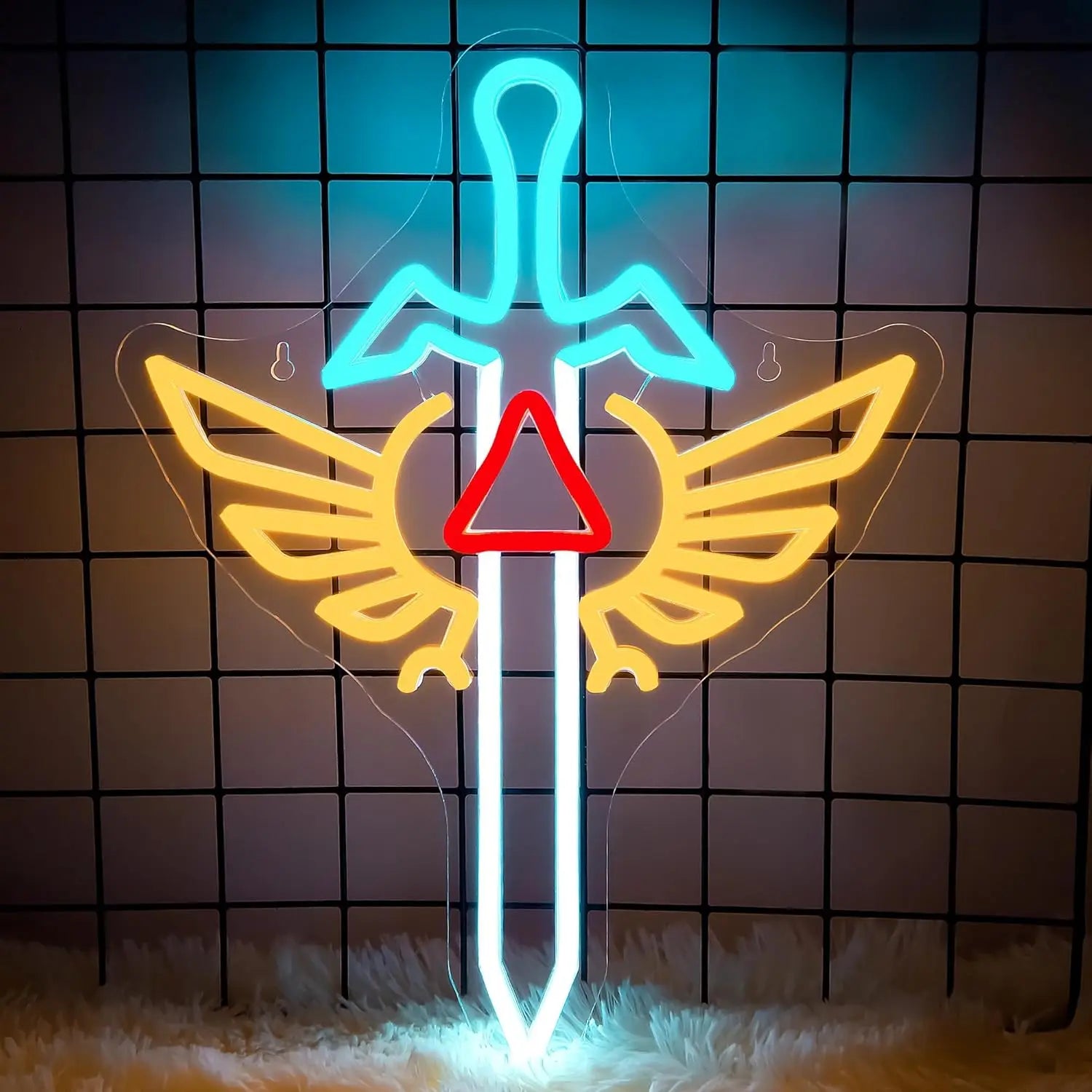 Legends of Zelda Swords Neon Lights