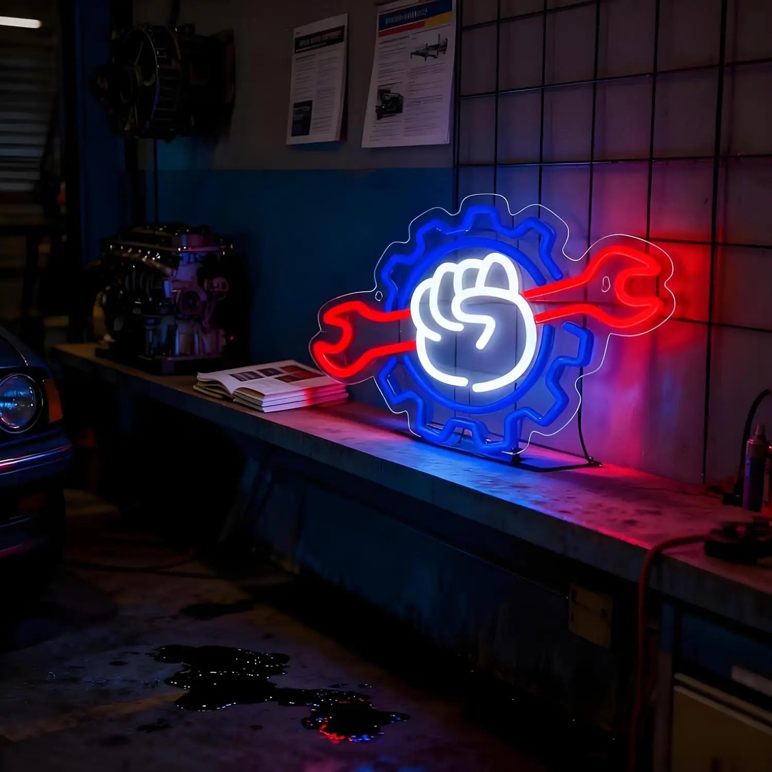 Wrench Neon Sign