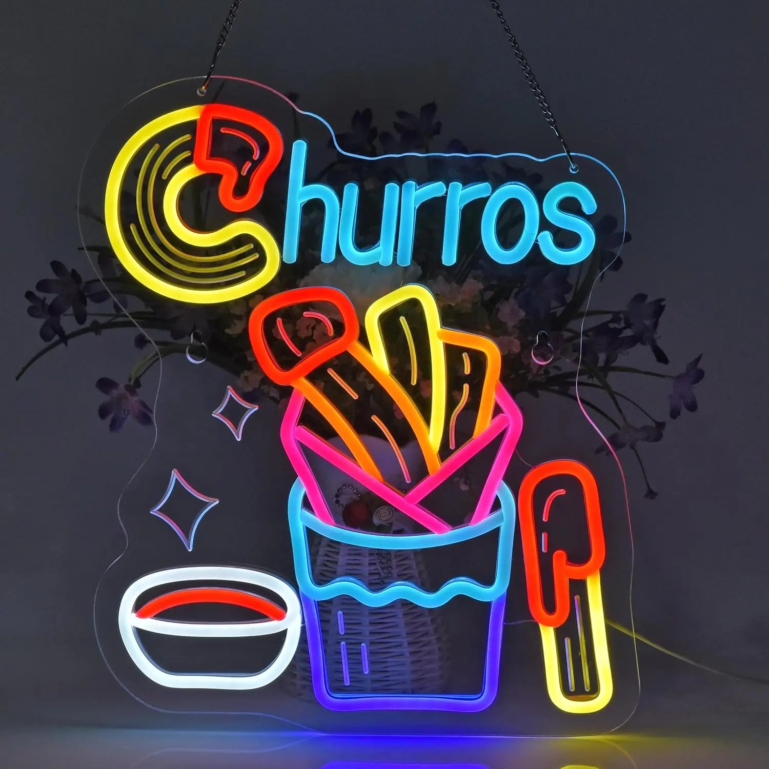 Churros Neon Sign
