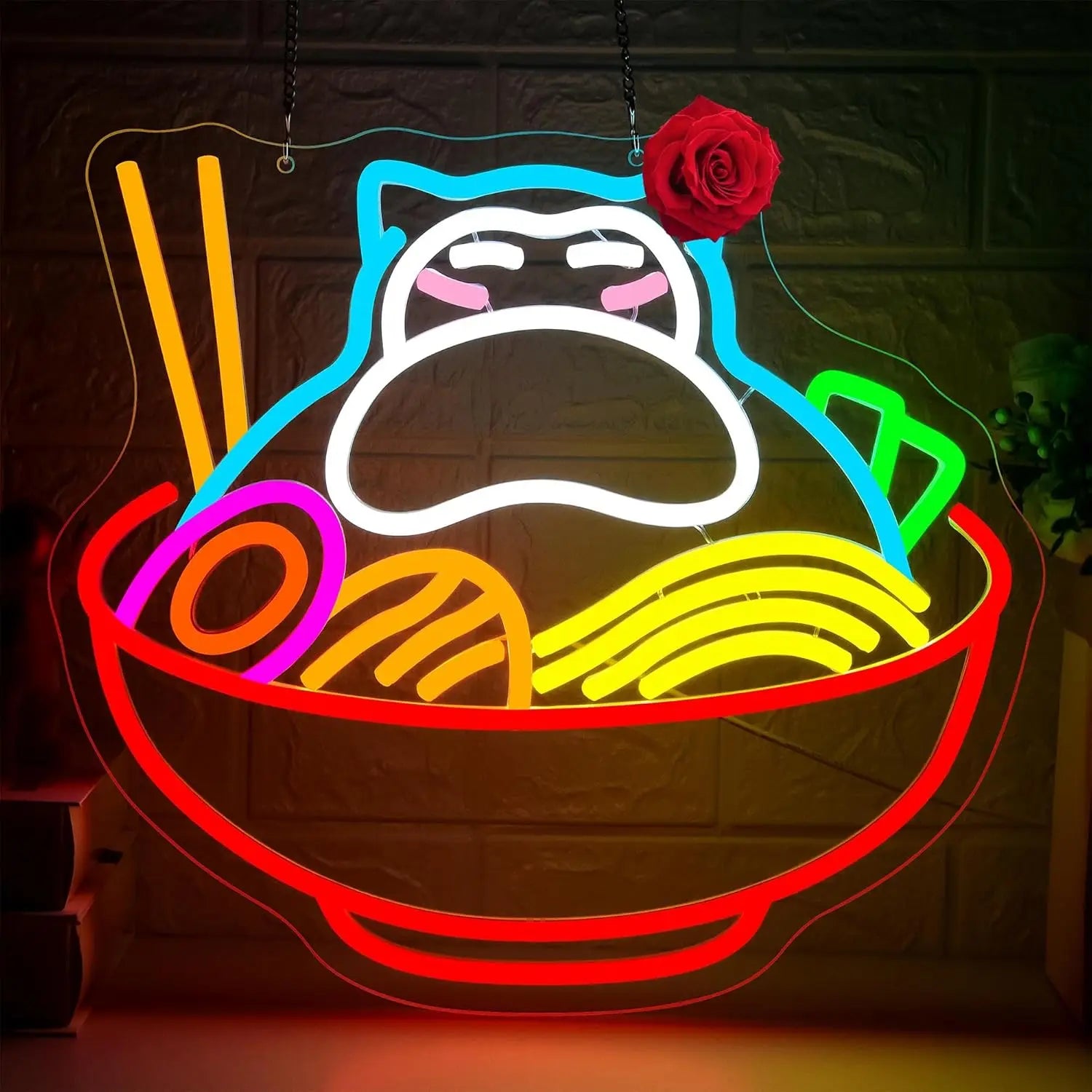 Snorlax Ramen Neon Sign