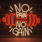 Barbell Open Neon Sign