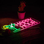 Cocktails Happy Hour Neon Sign