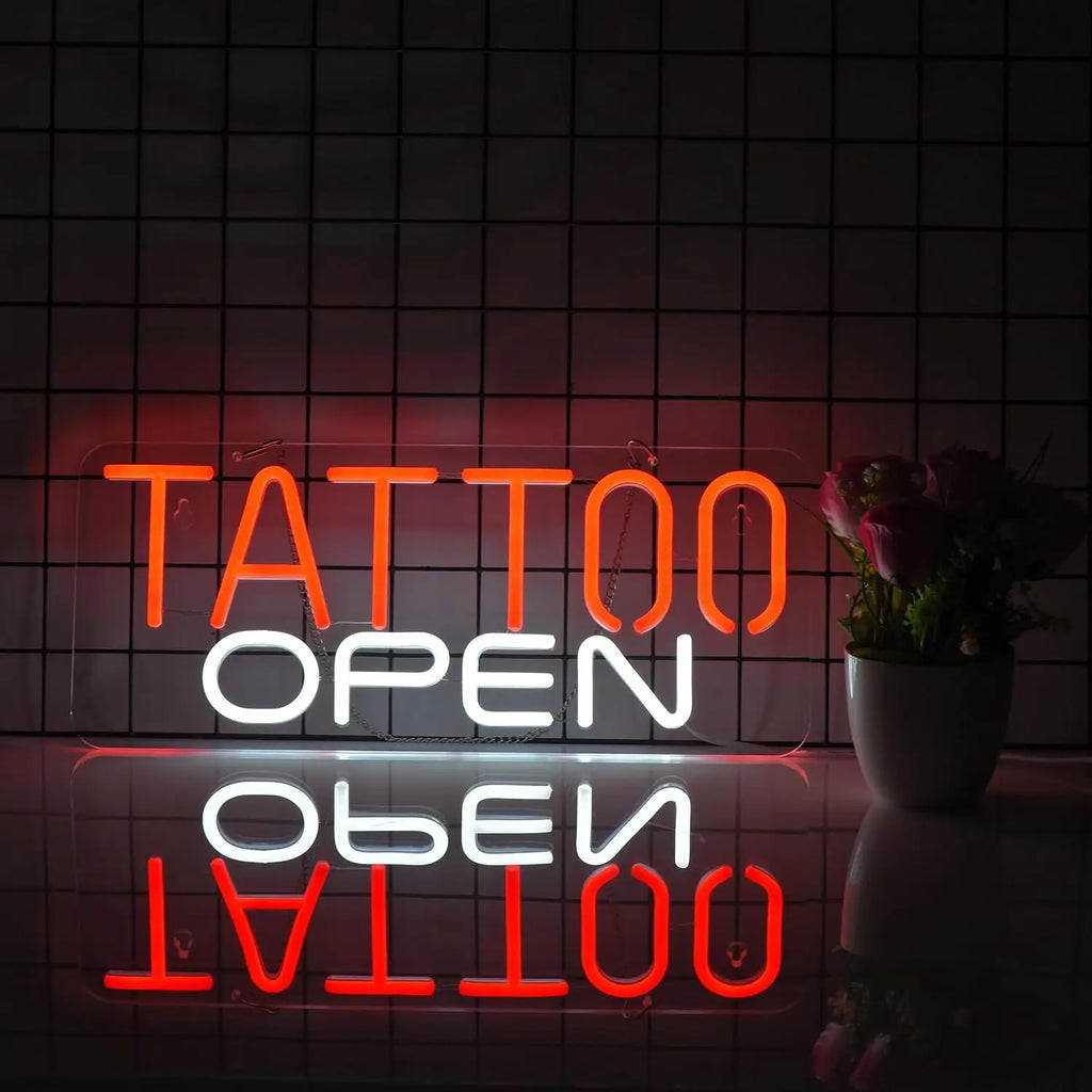 Tattoo Open Neon Sign