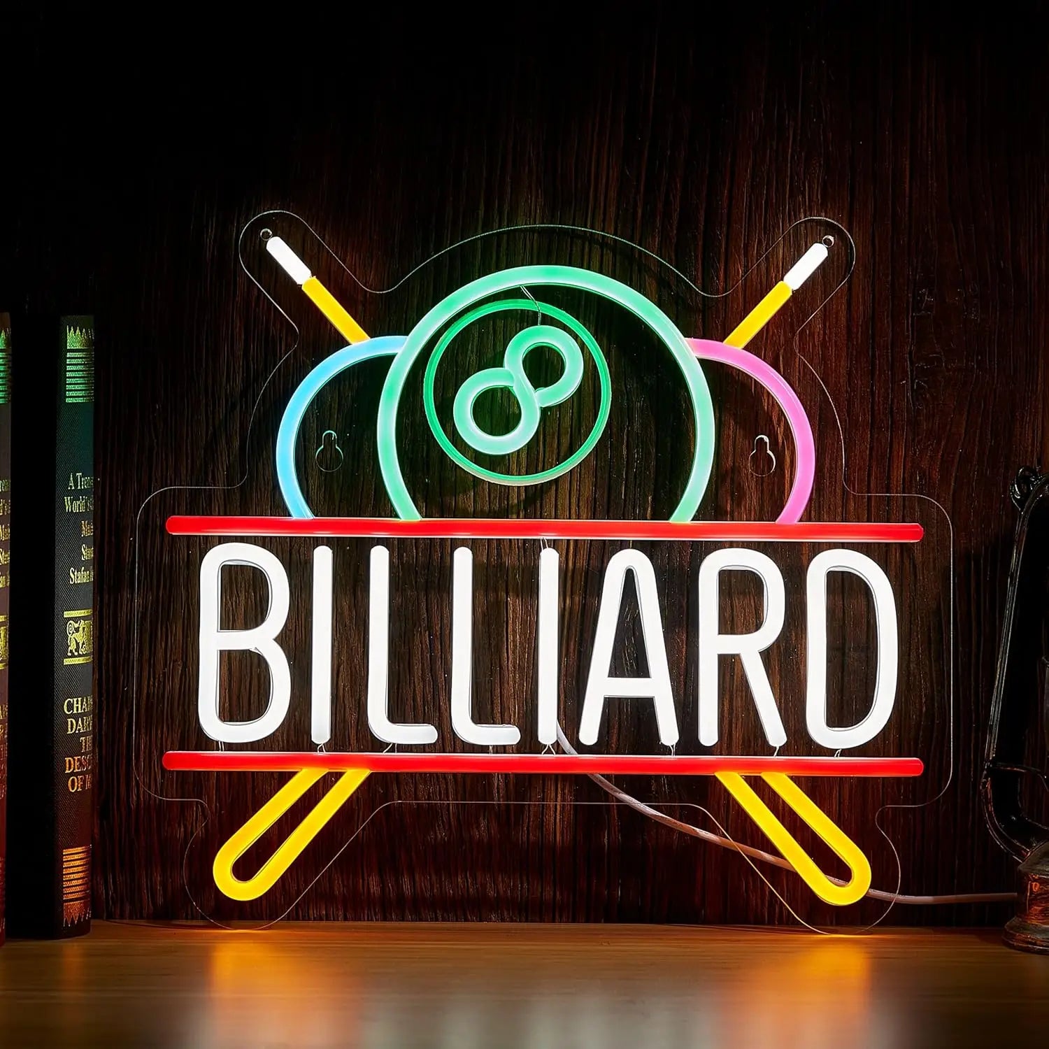 Billiards Neon Sign
