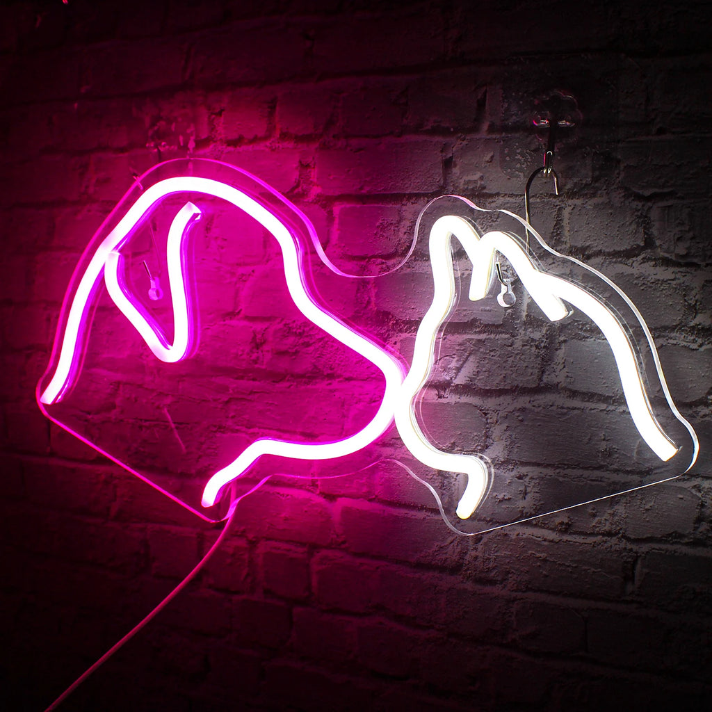Dog Cat Neon Sign