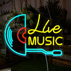Live Music Neon Sign