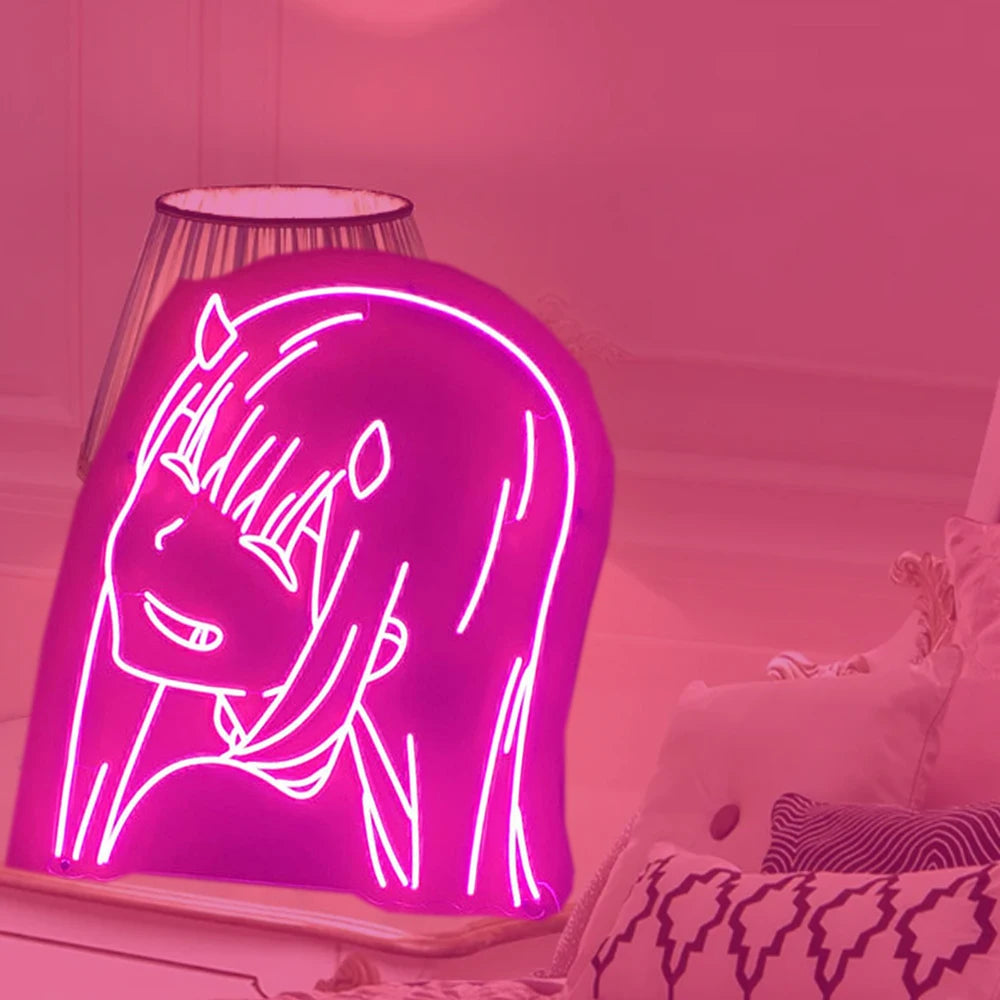 Zero Two Anime Neon Sign