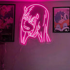 Zero Two Anime Neon Sign