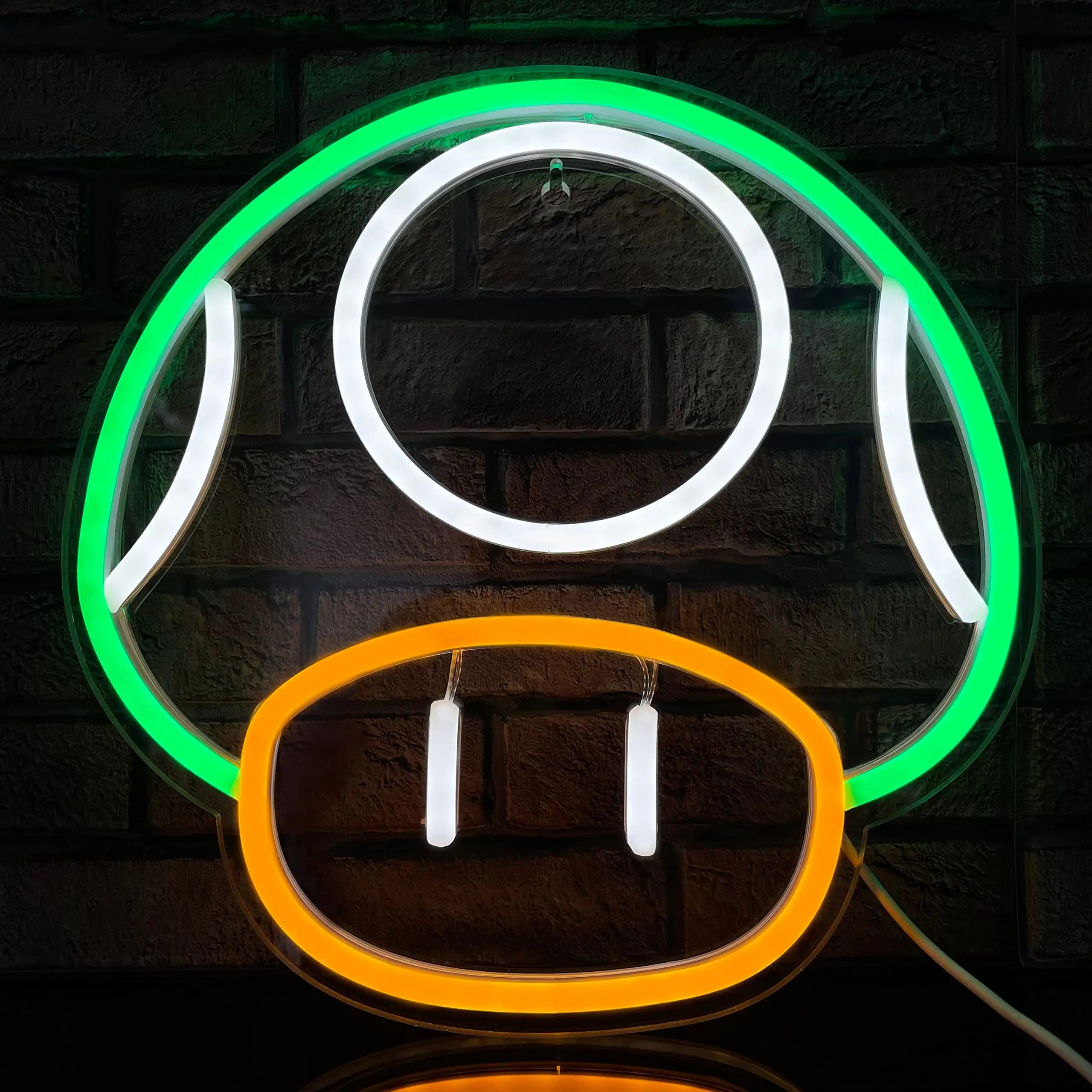 Mario Mushroom Neon Sign