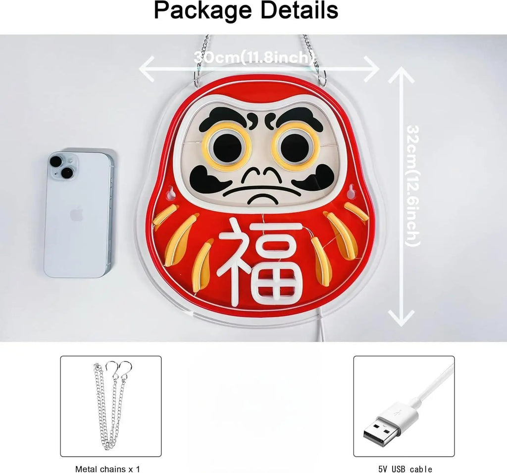 Daruma Neon Sign