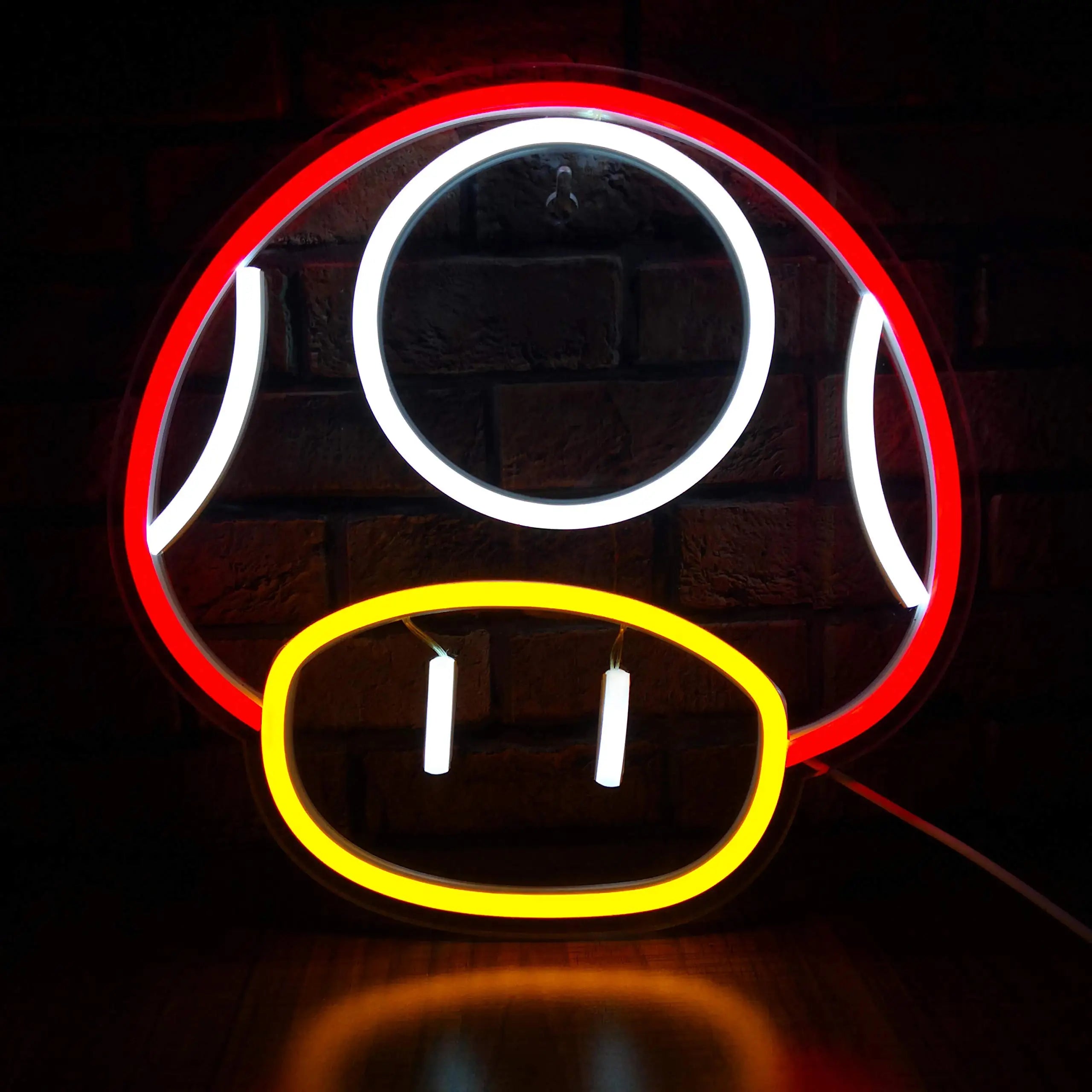 Mario Mushroom Neon Sign