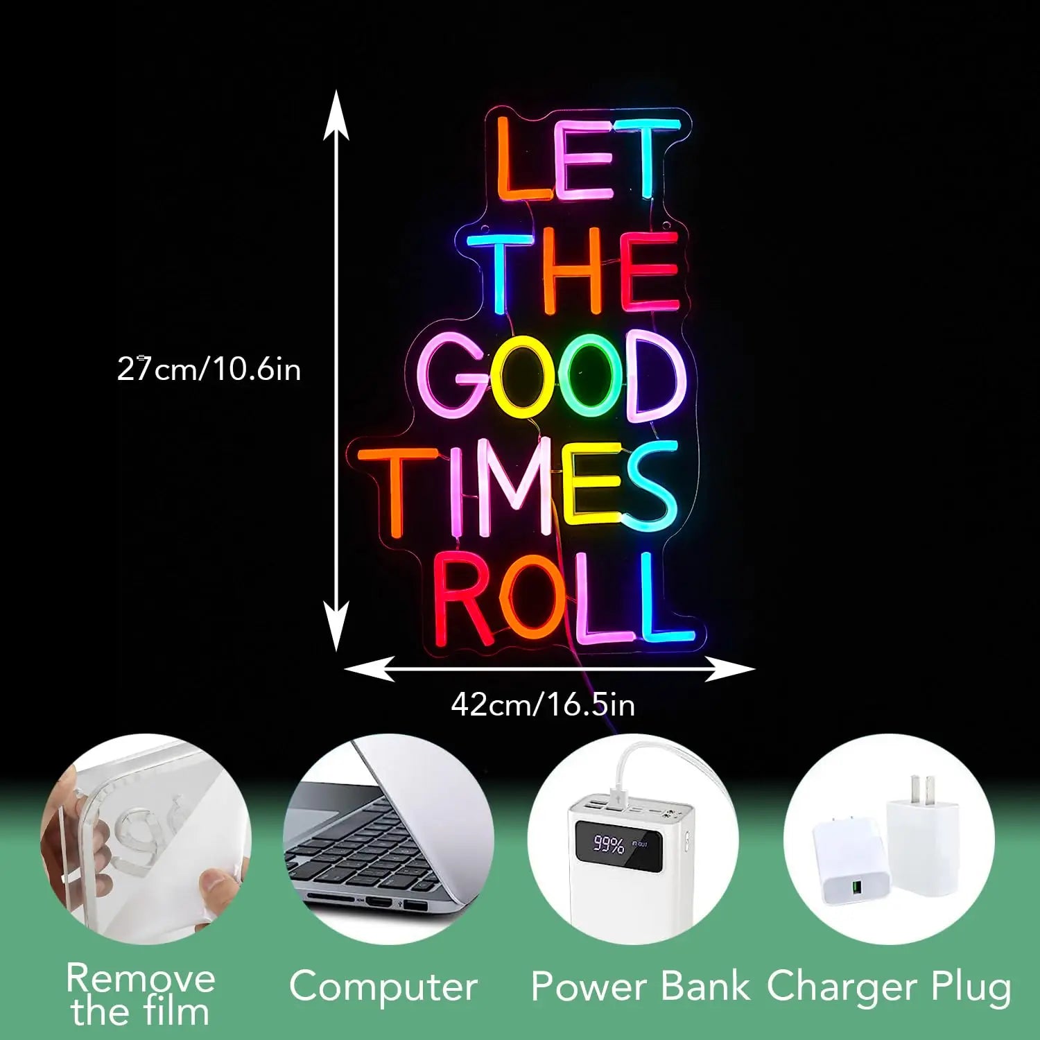 Let The Good Times Roll Neon Sign