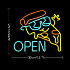 Pizza Open Neon Sign