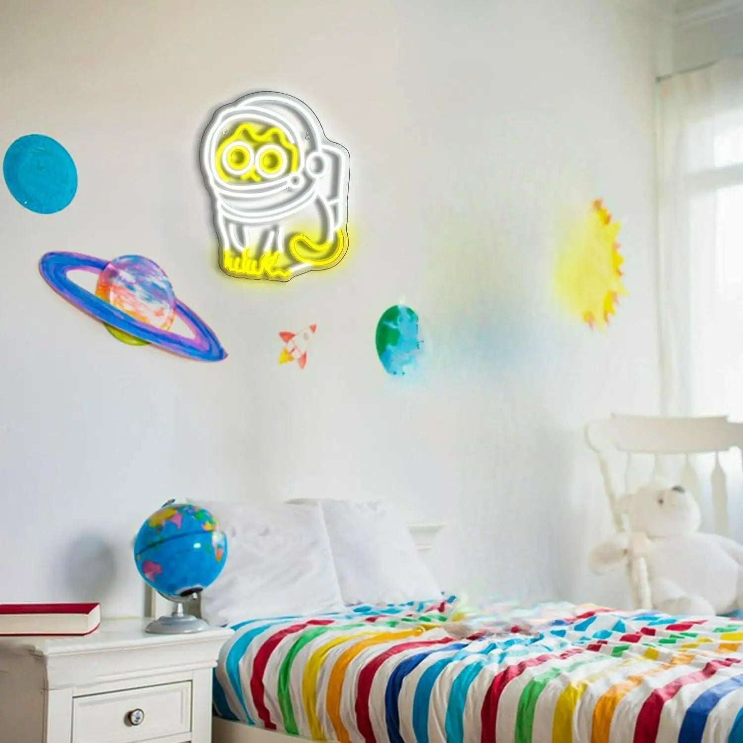 Astronaut Cat Neon Sign