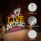 Live Music Neon Sign