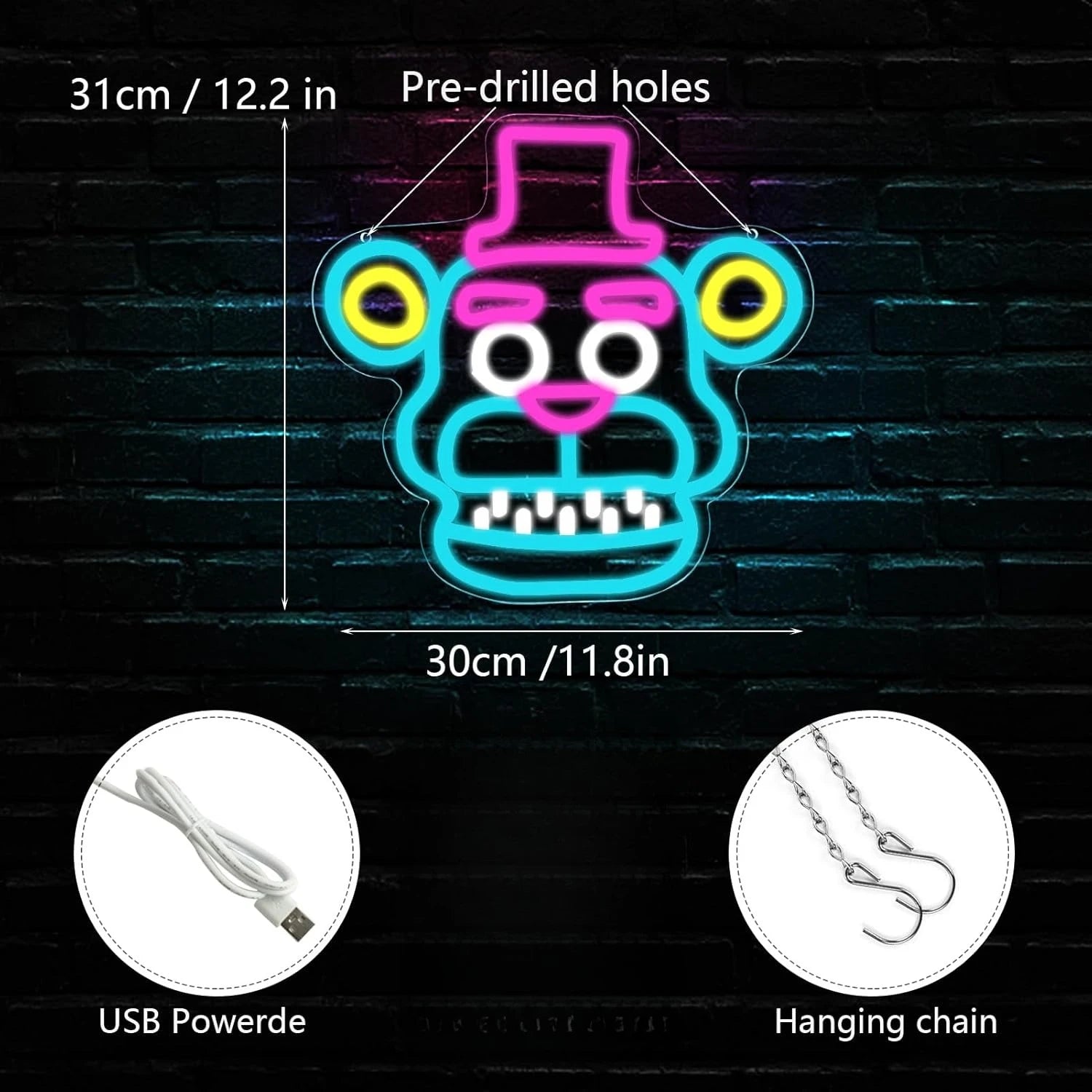 Freddy FazBear Neon Sign