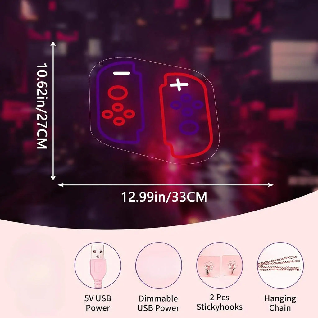 Nintendo Switch Game Pad Neon Sign