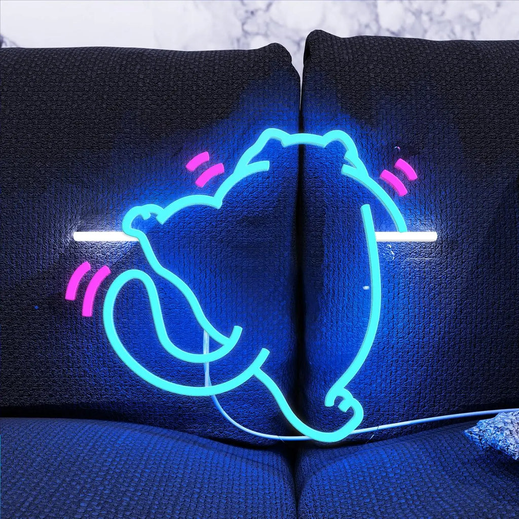 Climbing Cat Neon