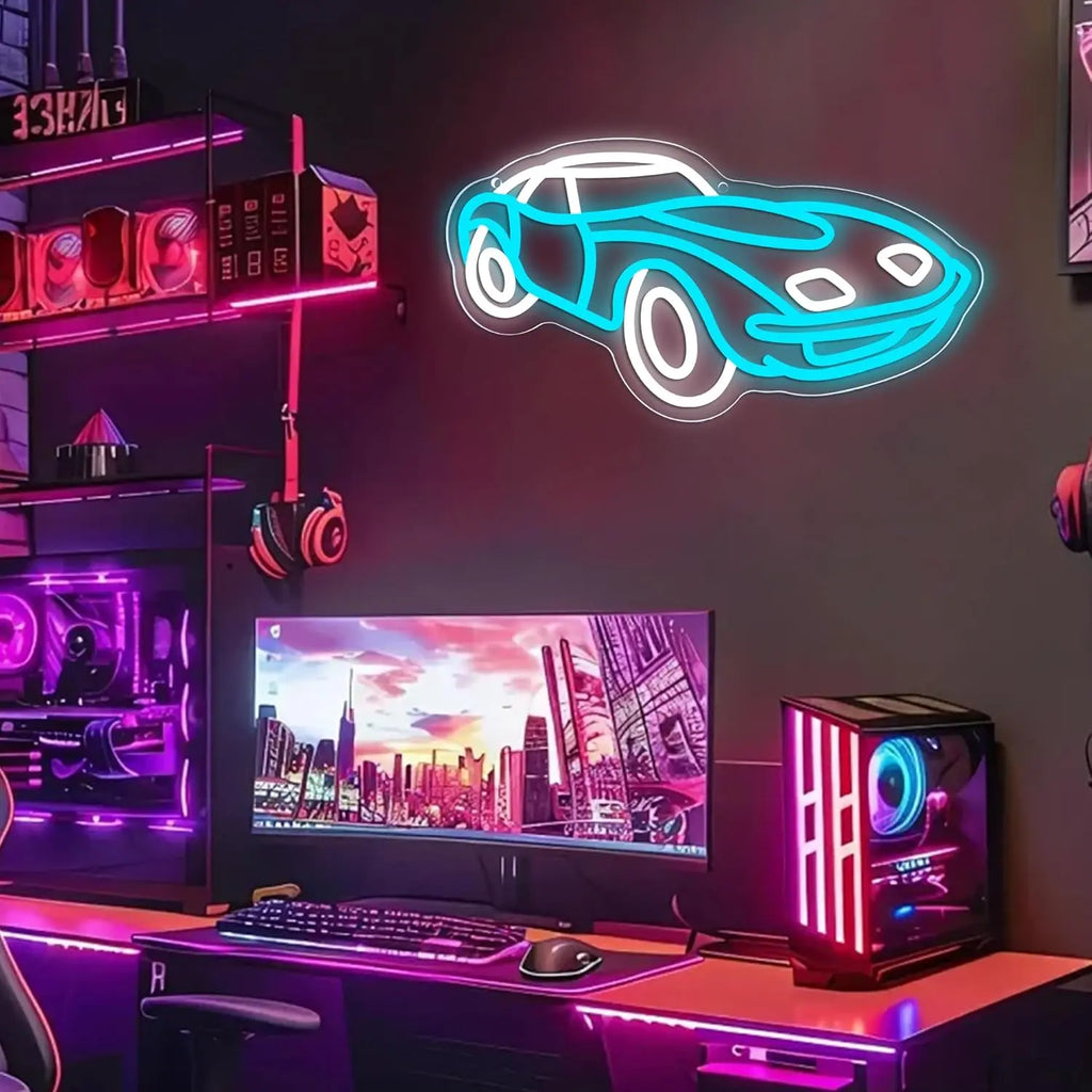 Sports Car Racing Neon Signs