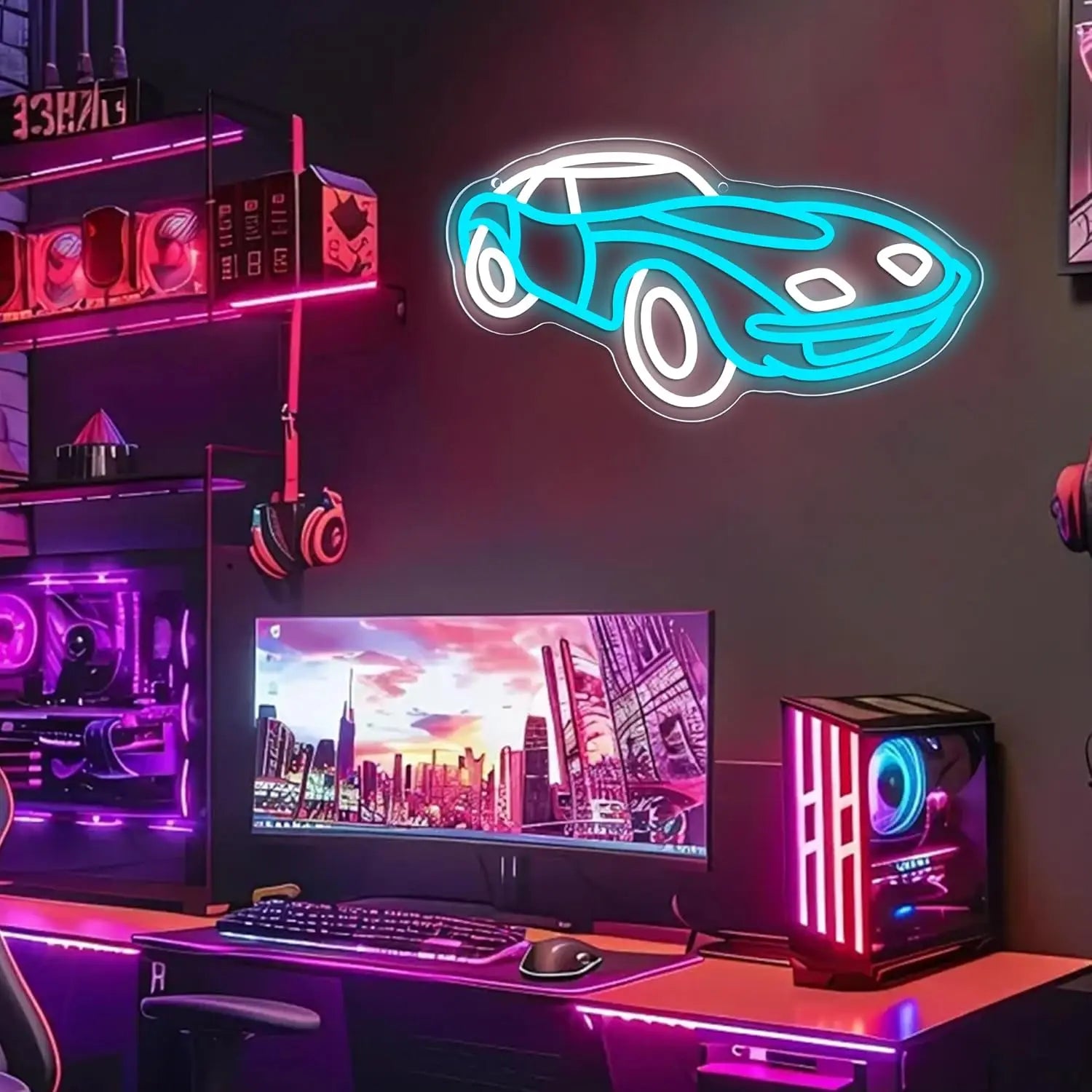 Sports Car Racing Neon Signs