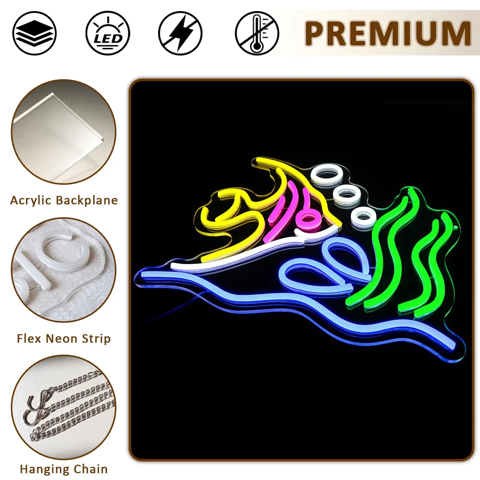 Tropical Fish Neon Sign