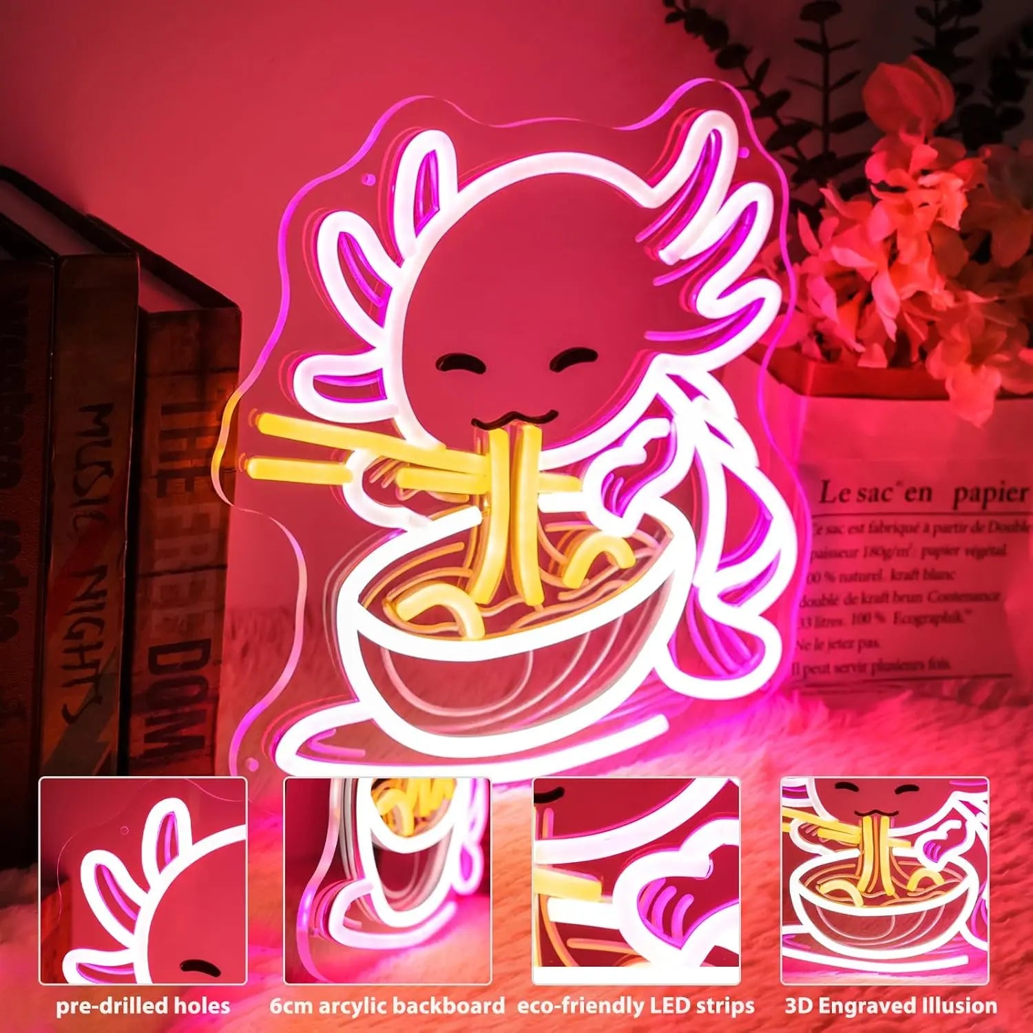 Axolotl Neon Sign