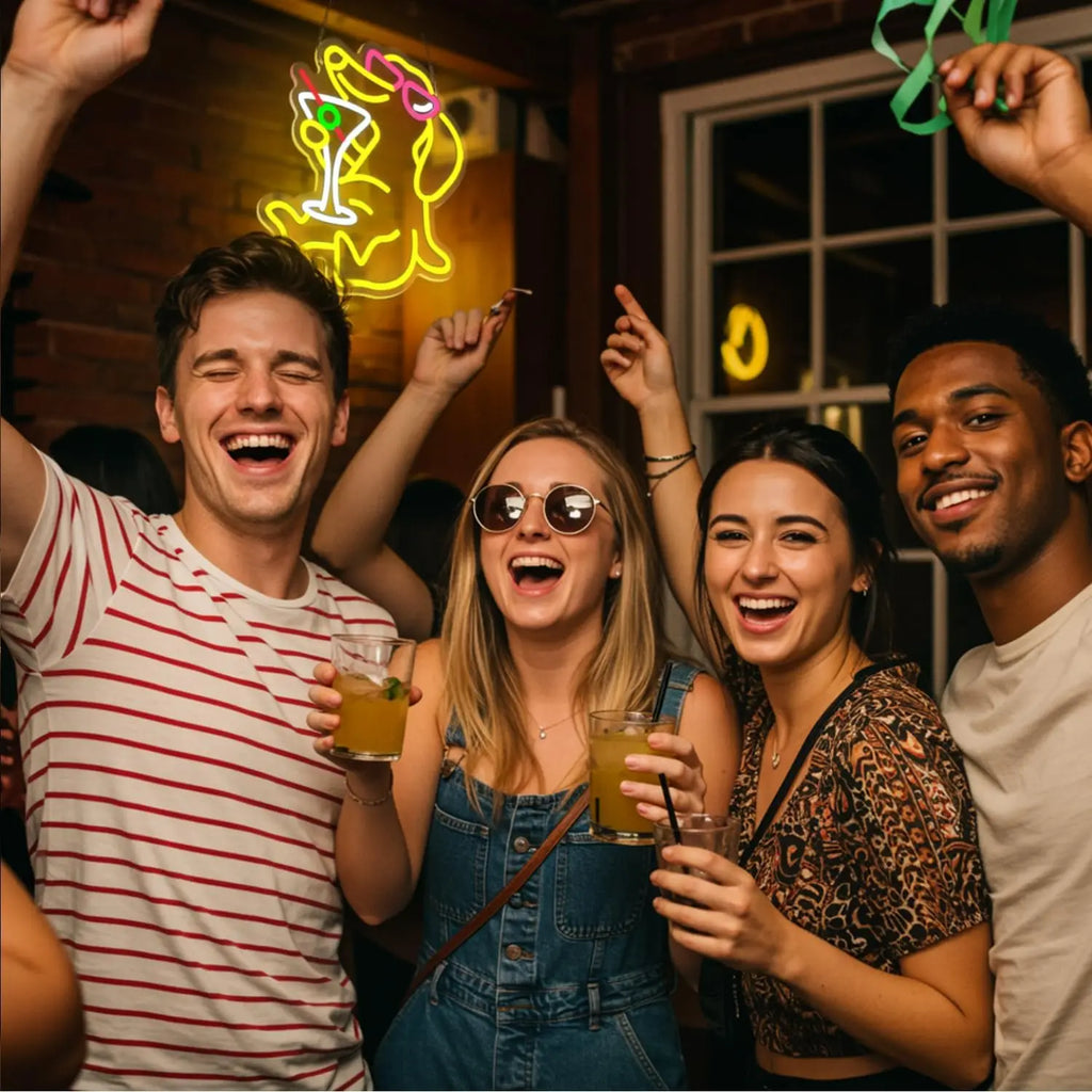 Dachshund Sippin Neon Sign