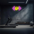 Gym Dumbbell Neon Sign