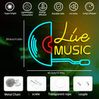 Live Music Neon Sign