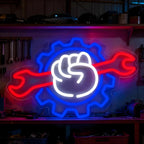 Wrench Neon Sign