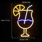Glow & Sip Neon Sign