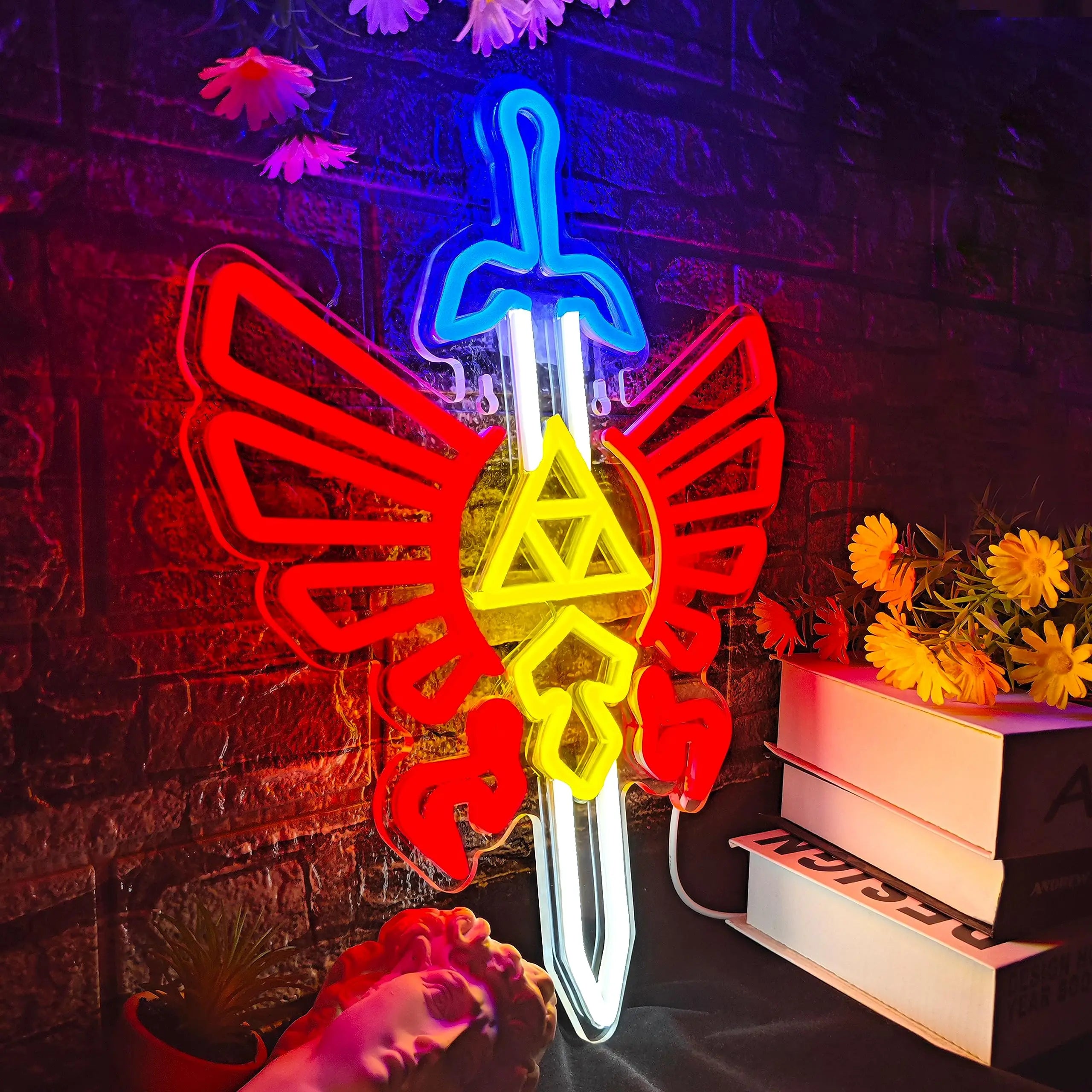 Legends of Zelda Swords Neon Lights