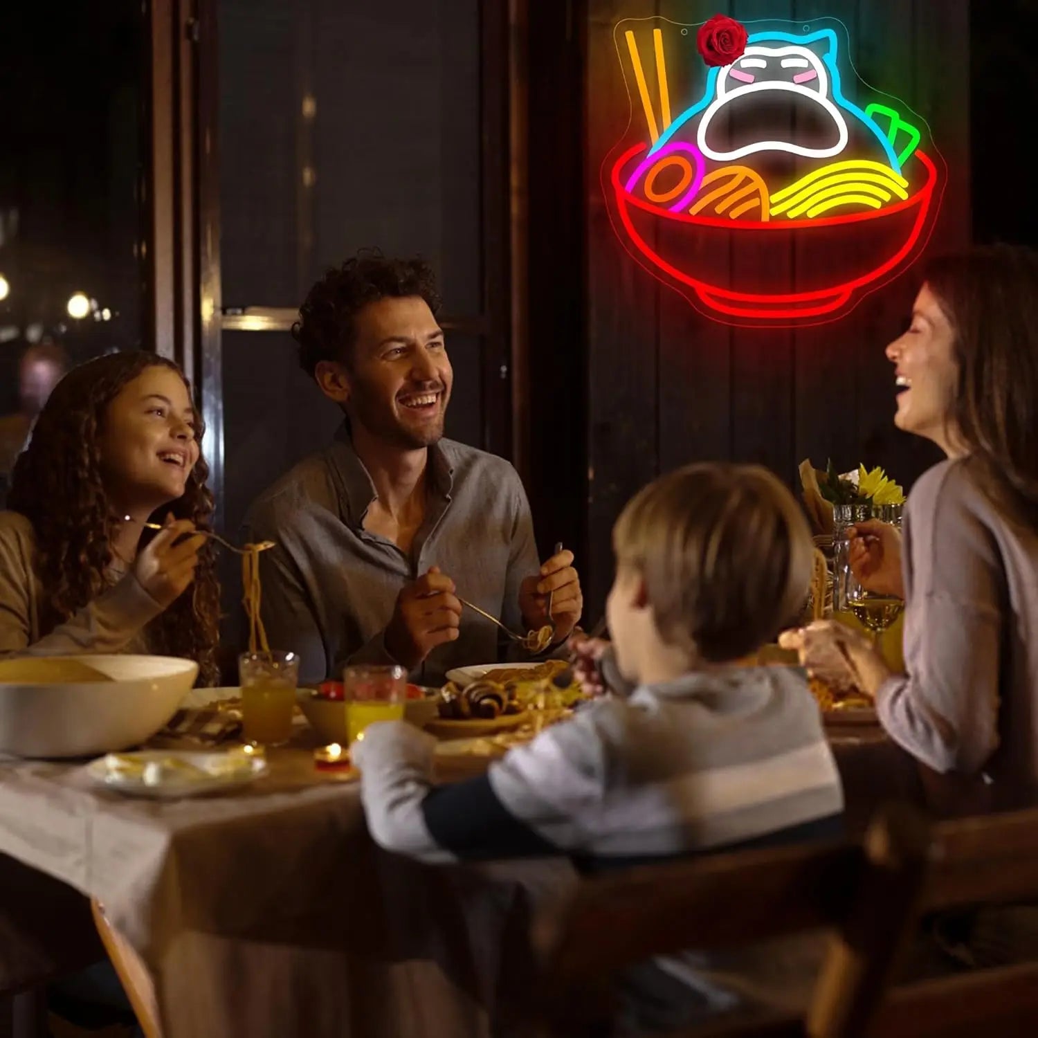 Snorlax Ramen Neon Sign