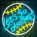Dodgers Baseball Neon Sign
