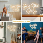 Large Good Vibes Only Neon Sign