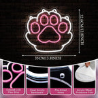 Paw Print Neon Sign