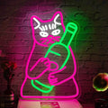 Beer Cat Neon Sign
