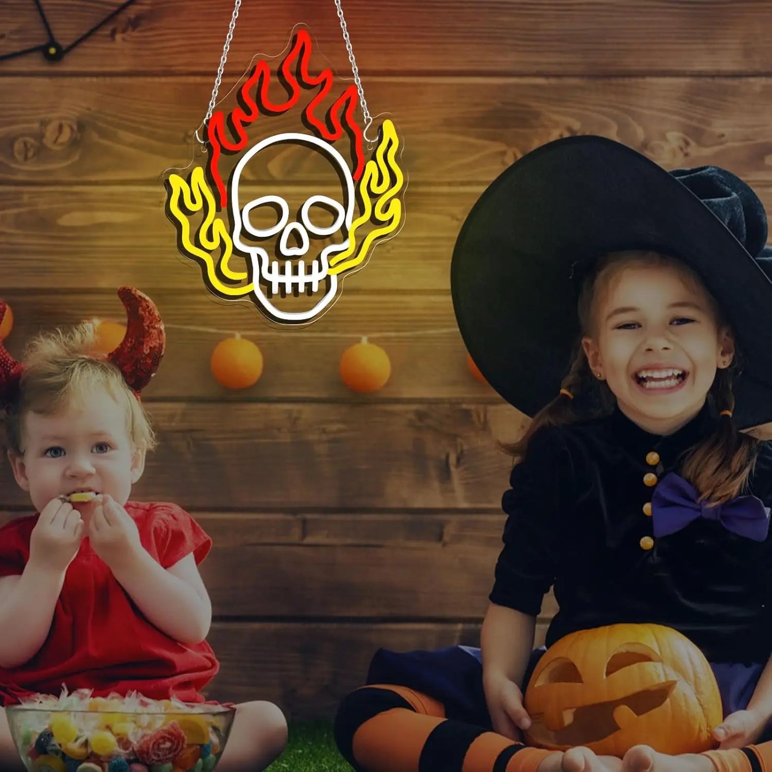 Gevbay Skull Neon Sign